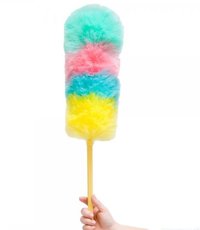 Plumeau met uitschuifbare steel