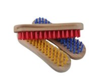 Werkborstel / schrobborstel hout/kleur klein 16cm