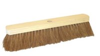 Bezem hout/bruin zacht zaalbezem 30cm