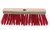 Bezem hout/rood hard