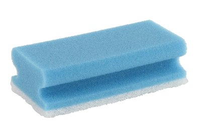 Sanitairspons blauw/wit 